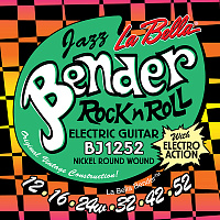 Комплект струн для электрогитары BJ1252 The Bender Jazz, никелированные, 12-52